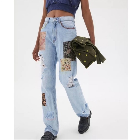 Urban Outfitters Denim - Urban Outfitters x BDG • high rise cowboy jean – printed patchwork sz 25